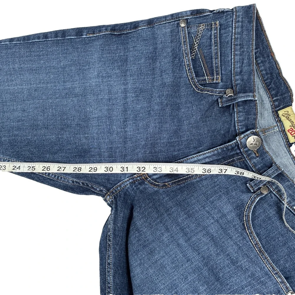 Mens Wrangler 20X Western Bootcut Denim Jeans Size 34x32 Blue